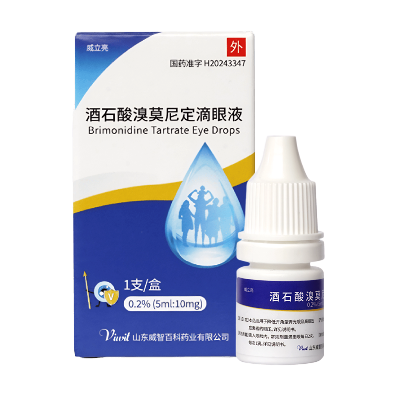 威立亮酒石酸溴莫尼定滴眼液