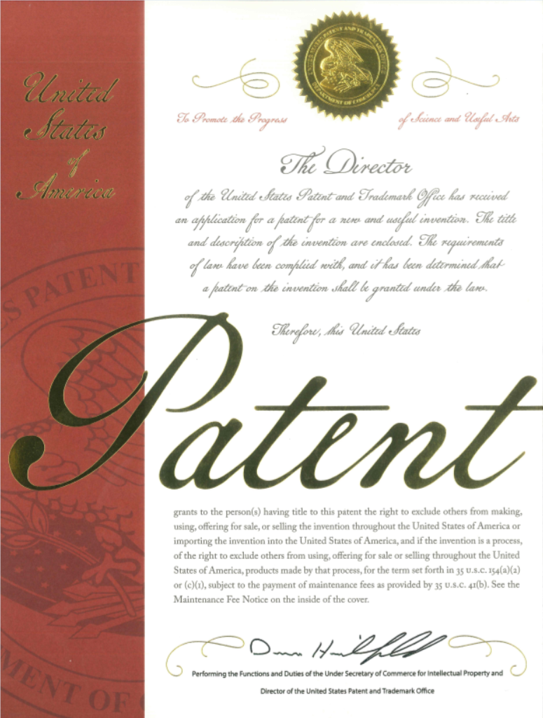 美国发明专利证书.png